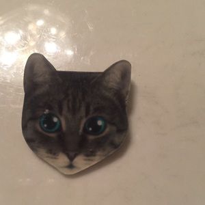 😺 Cute kitty cat head brooch